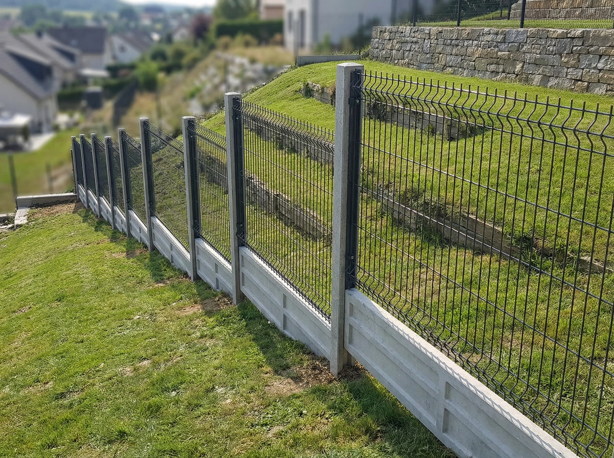 Ogrodzenia panelowe na skarpie: porady montażowe